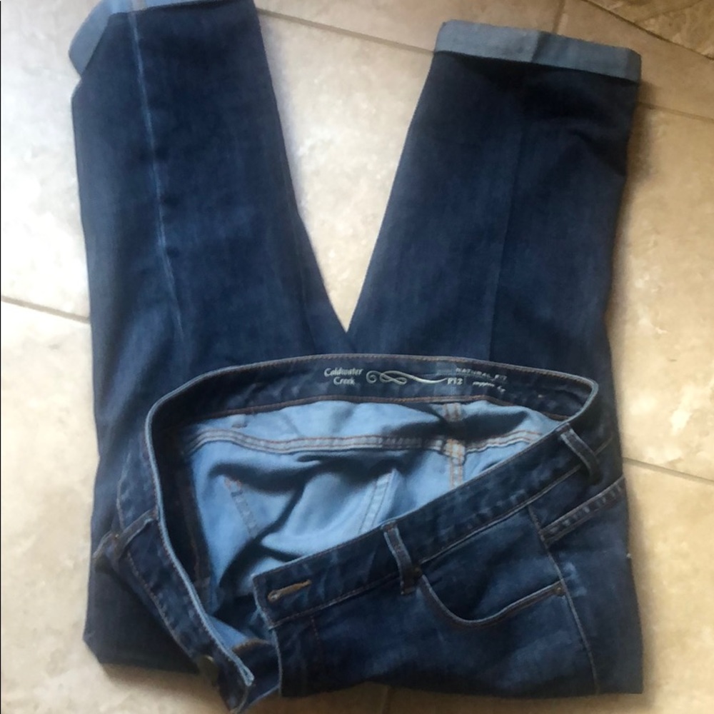 Blue jean crop  Off the rack excellent condition